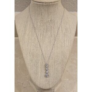 Brilliant Kay Jewelers Sterling Silver & Graduated CZ Pendant New Old Stock